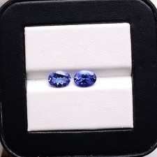 Blue Radiance ~ VVS 2 pezzi tanzanite naturale 7 mm x 5 mm taglio ovale pietre preziose sfuse lotto