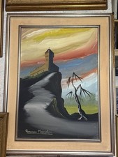Romano mussolini grande olio - romano,
