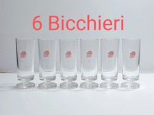 Bicchieri CYNAR vintage 6 Pz. da liquore pubblicitario Anni 70 da collezione
