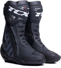 STIVALI BOOTS MOTO RACING TCX RT-RACE BLACK DARK GREY TCS TORSION CONTROL TG 42