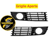 Audi A4 Dal 2000-2004 Kit Griglie Cornici Mascherine Fendinebbia Dx e Sx  