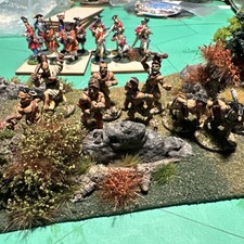 Indiani del bosco in metallo