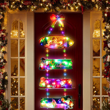 Luci Natale Esterno, 105CM Decorazioni Natalizie per Esterno, Luci Natale Estern