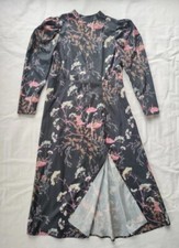 Abito lungo floreale stile orientale