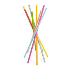 ZANOTTA appendiabiti da terra SCIANGAI 50 in faggio laccato multicolore