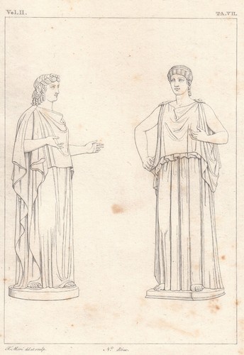 Antica stampa del - del, 1800