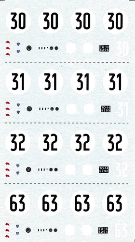 Decal lancia aurelia - 1/43,