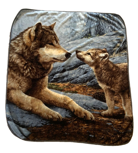 Coperta pile wolf cub - in,
