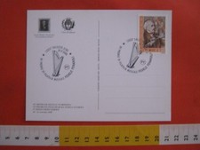 A.15 ITALIA ANNULLO CANCEL  2008 SALUZZO CUNEO MUSICA STRUMENTO ARPA TOSCANINI