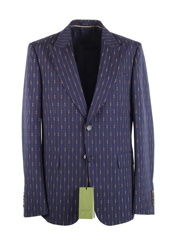 Tuta gucci blu righe firmata - gucci,