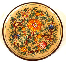 A6 - INTERESSANTE PIATTO DECORATIVO IN CERAMICA GUBBIO diametro 26cm.