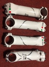 Attacco manubrio bici corsa ITM AluTech Bianco alu road handlebar stem 31,8 used