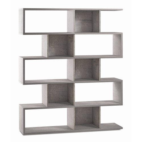 Libreria modulare cemento - libreria,