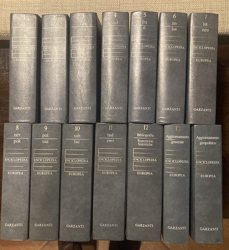 Enciclopedia europea garzanti - enciclopedia,