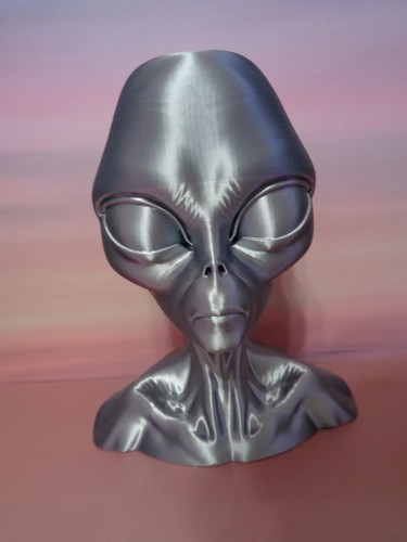 Busto testa aliena grigio - testa,