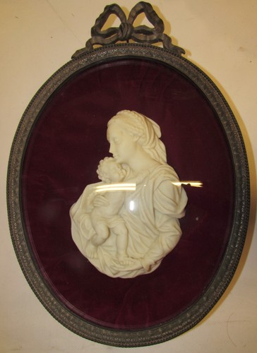 Quadro ovale con madonna - ovale, che