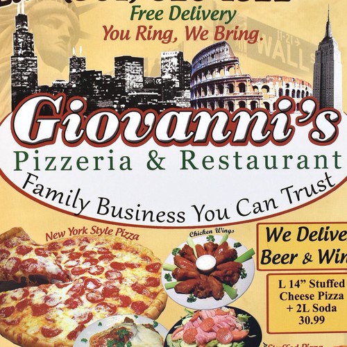 Menù ristorante pizzeria