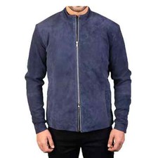 Giacca uomo elegante blu fatta
