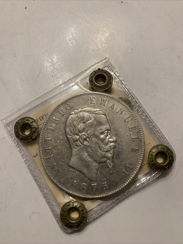 Lire 1875 piccola vittorio - piccola,