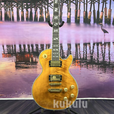 Chitarra elettrica gialla Custom Shop Supreme colore oro hardware spedizione veloce