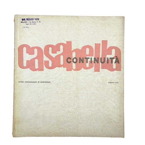 Casabella continuità 212 - casabella, n.