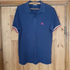 Polo blu originale Burberry