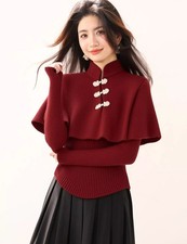 Cardigan Donna Rosso Vino Con