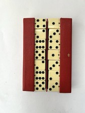 Vintage Domino Travel Set in