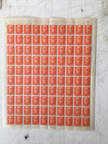 Regno 1945 foglio cent - foglio, 60