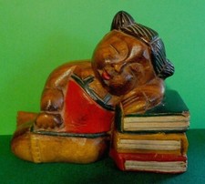 SCULTURA LEGNO BAMBINA CINESE