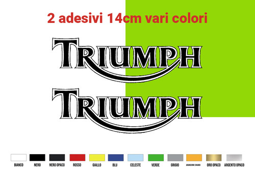 Adesivo moto triumph - adesivo,