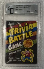 1984 TOPPS TRIVIA BATTLE GAI 9