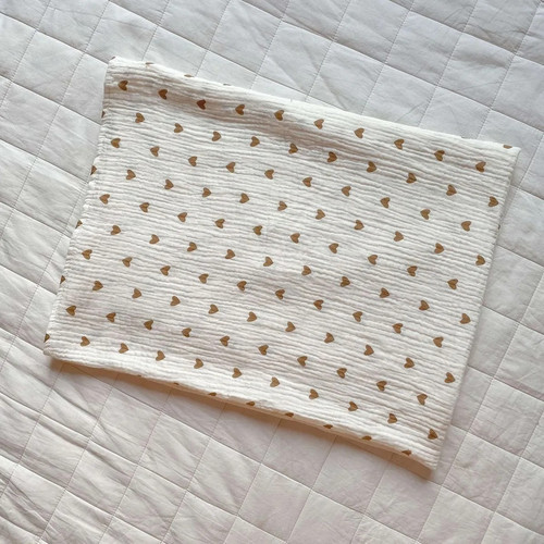 Coperta mussola cuore amore - cuore,