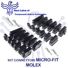 Kit CONNETTORE MICRO-FIT MOLEX 3.0 CON MASCHIO FEMMINA TERMINALI AUTO MOTO