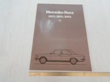 brochure depliant originale Mercedes w123 200d 240d 300d 1982 lingua italiano