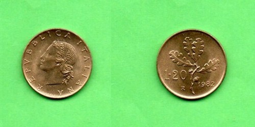 Italia lire 20 1982 - italia,