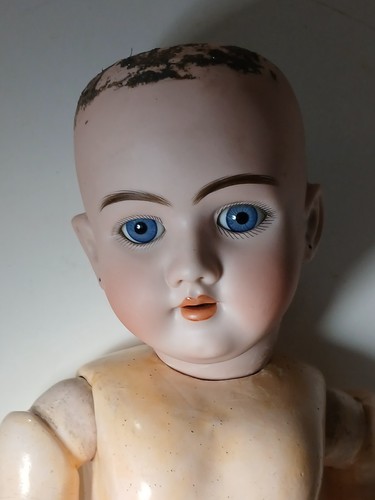 Antica bambola testa di - antica, 28"