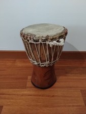 Djembe Bongo Tamburo  Tunisino fatto a mano Vera Pelle 