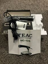 Microfono dinamico stereo NOS TEAC MC-106 nuovo con scatola con documenti originali