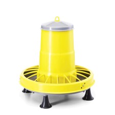 Mangiatoia a tramoggia da 9Kg/12L per polli tacchini antispreco e piedini River