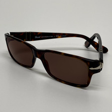 SUNGLASSES VINTAGE PERSOL 2803-S 24/57 90S HANDMADE IN ITALY SQUARE POLARIZED