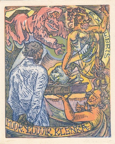 Exlibris libris holzschnitt - libris,