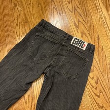 Raro jeans vintage GIRL skateboard USA anni 90 Y2K skate blu Eric Koston 30x32