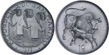San Marino: 10 lire alluminio