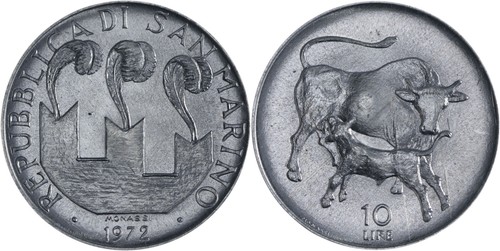 San marino lire alluminio - marino:,