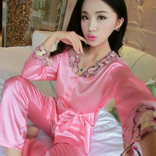 Nuovo set pigiama donna - set, seta