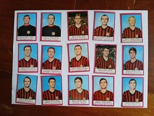 Calciatori panini 1967 68 Milan Completa Complete 15 cards figurine con rare