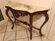 Antica consolle genovese noce con piano in marmo epoca Luigi Filippo fine 800