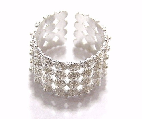 Anello fascia bottoni fede - anello, a