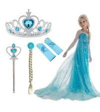 Abito con accessori Elsa Anna Frozen Disney 2-10 anni Natale  travestimento 